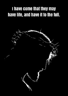 Jesus Crown of Thorns Silhouette