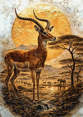 African Safari Sentinel of the Burning Steppe