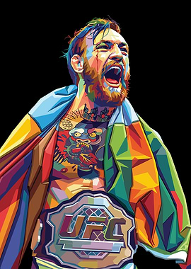 Conor McGregor UFC Champion Pop Art