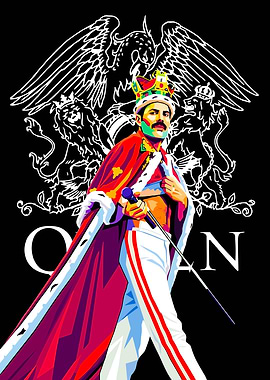 Freddie Mercury Wpap art