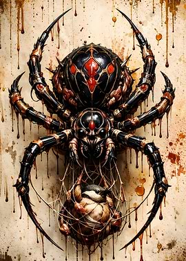 Great Art Mechanical Spider with Prey