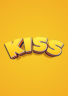 KISS 3D Text Art