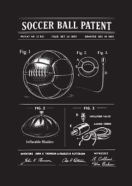 Soccer Ball Patent Drawing