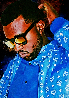Kanye West MCM Jacket Portrait