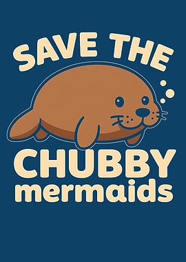 Save the Chubby Mermaids Seal