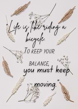 Life is like riding a bicycle quote