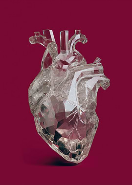 Crystal Heart Sculpture