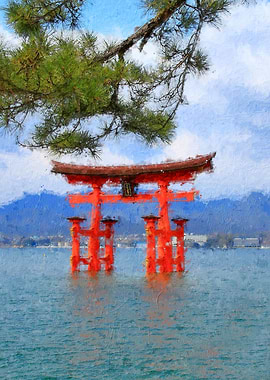 Torii Gate in Water