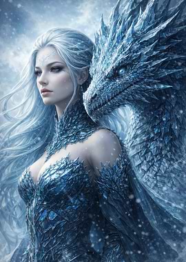Ice Queen and Dragon