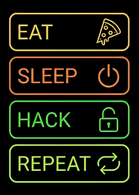 Neon Cybersecurity Hack