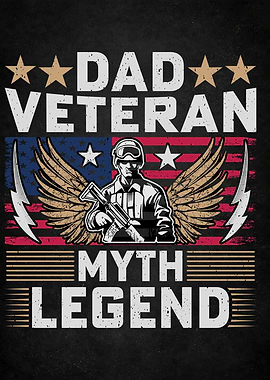 Dad Veteran Myth Legend