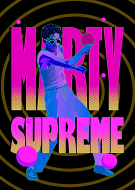 Marty Supreme Ping Pong Poster