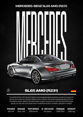 Mercedes-Benz SL65 AMG (R231) Poster