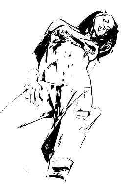 Stylized Woman in Motion