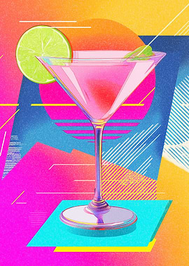 Retro Martini with Lime
