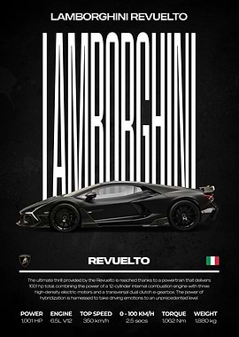 Lamborghini Revuelto Poster