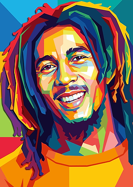 Bob Marley Pop Art Portrait