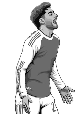 Kai Havertz Black and White Version