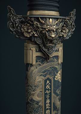 Ornate Dragon Katana