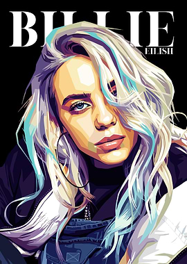 Billie Eilish Pop Art Portrait