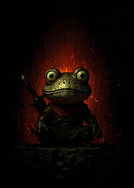 Warrior Frog with Sword