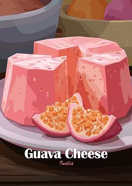 Guava Cheese with Passion Fruit