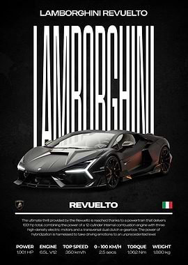 Lamborghini Revuelto Poster