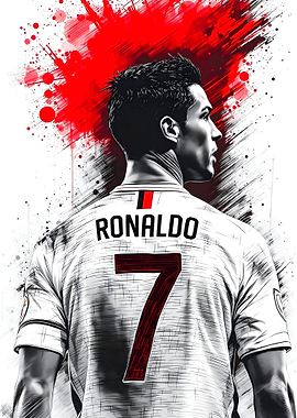 Cristiano Ronaldo Soccer Jersey Art