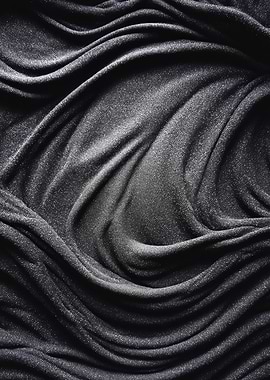 Textured Dark Fabric Waves