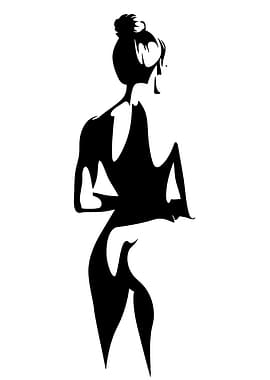 Abstract Silhouette of a Woman