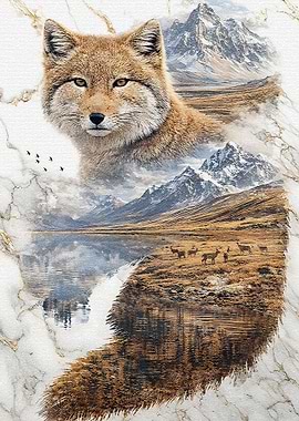 Tibetan fox Essence of the Steppe