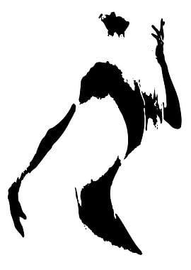 Abstract Silhouette of a Dancer