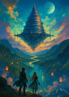 Fantasy Castle in the Sky