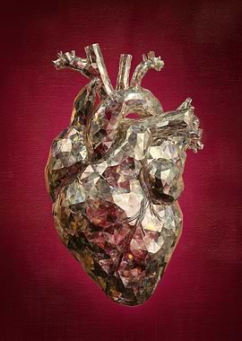 Crystal Heart Sculpture