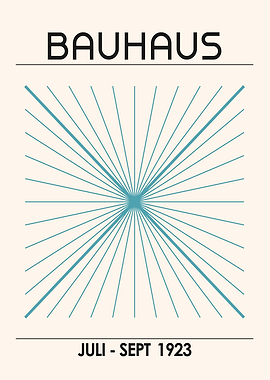 Bauhaus Poster with Geometric Design