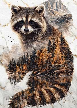 Raccoon Heart of the Golden Wildwoods