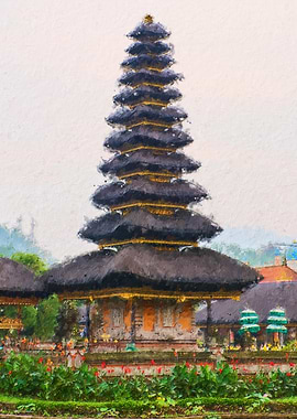 Balinese Temple Pagoda