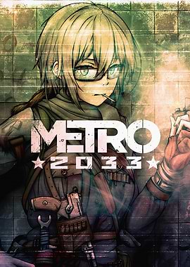 Metro 2033 Anime Style Poster