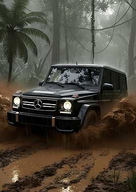 Mercedes G-Wagon in Jungle Mud