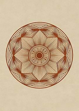 JAPANDI ZEN Geometric Mandala Sacred Symmetry Art