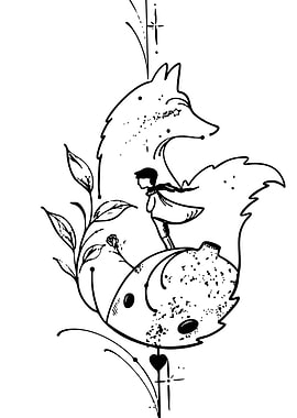 Boy and Fox Illustration