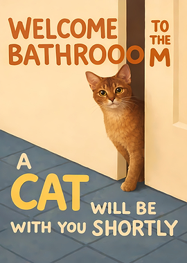Welcome to the Bathroom Cat
