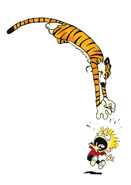 Hobbes jumps on Calvin