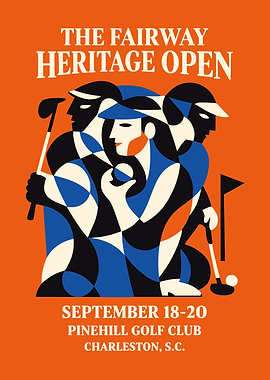 The Fairway Heritage Open Golf Poster