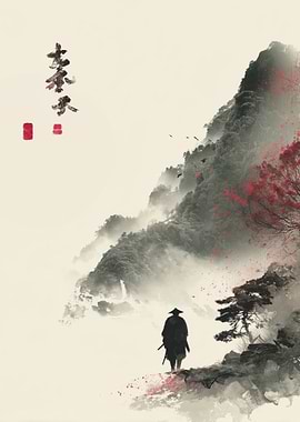 Samurai in Misty Mountains