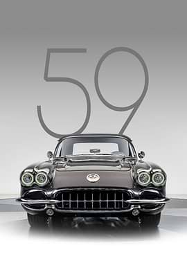 1959 Corvette Front View