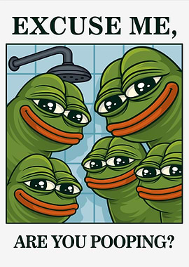 Pepe the Frog in Shower