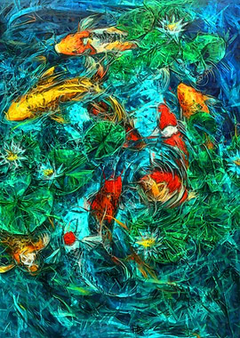 Koi Fish Painting