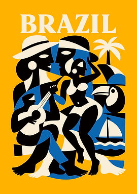 Brazil Travel Poster