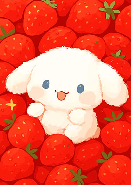 Cinnamoroll in Strawberries